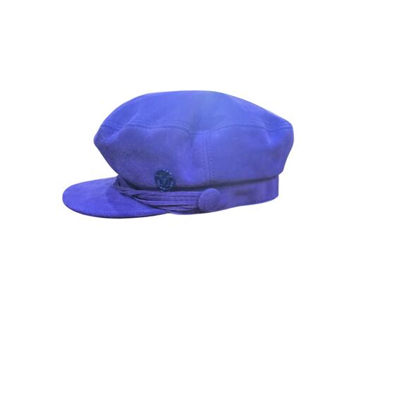 Maison Michel Paris Purple Suede ┃Abby Baker Boy Hat ┃Size S┃ Newsboy Cap Luxury main image 7